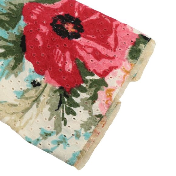 NWT J. Jill Re: Crafted Created Imagined Floral Eyelet Ribbon Trim Jacket - Picture 4 of 6